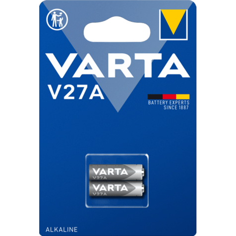Алкална батерия MN27 Varta V27A - А27 12V - 2 броя