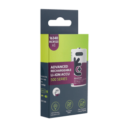 Акумулаторна батерия RCR123A Uniross Li-Ion USB-C - 3.7V 500 mAh