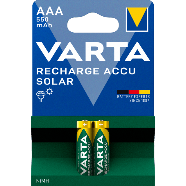 Акумулаторни батерии за соларни лампи AAA Varta Solar ААА - 550 mAh