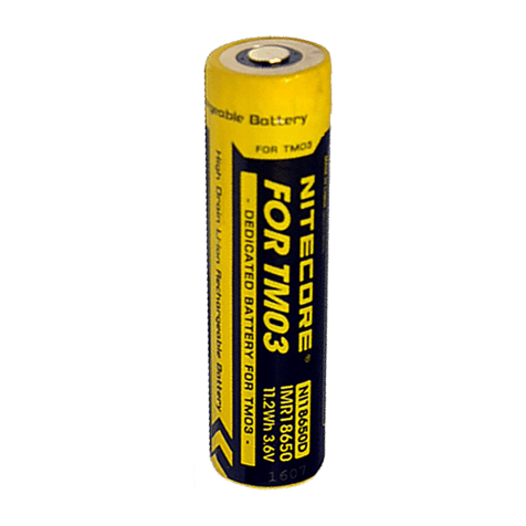 Nitecore IMR 18650 battery for flashlight 3.7V