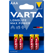 Алкални батерии ААА Varta Longife Max Power AAA - 4 броя