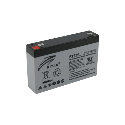 Lead-acid Battery AGM 6V T1 7.0 AH - RITAR
