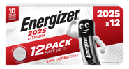 Литиеви батерии CR2025 Energizer ECR2025 - 3V - 12 броя