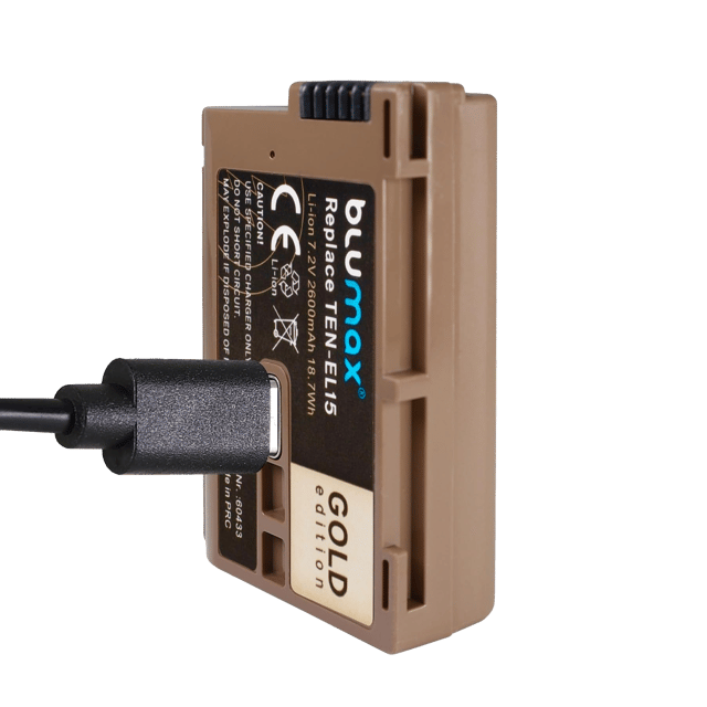 Батерия за фотоапарат Nikon EN-E15 - 2600mAh 7.2V + USB Type C