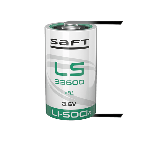 Батерия LS 33600 Li-SOCl2 Saft ER-D 3.6V 17000mAh с U-пластини