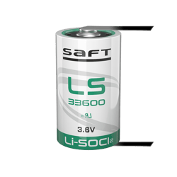 Батерия LS 33600 Li-SOCl2 Saft ER-D 3.6V 17000mAh с U-пластини