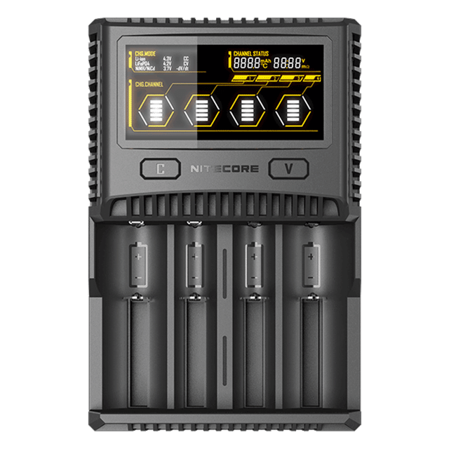 Универсално бързо зарядно за 4 литиево-йонни батерии и Ni-MH - NITECORE SC4