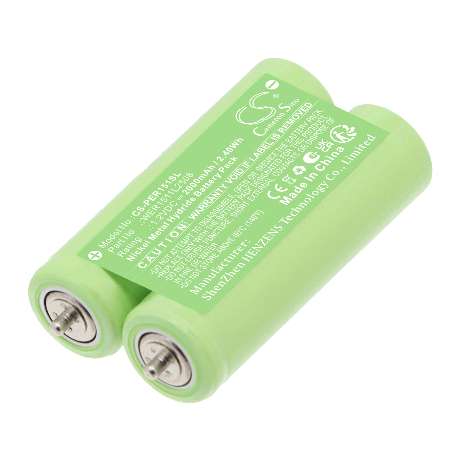 2 Batteries for Braun WES2047L2508 Braun Flex XP 5611 - 2 * 1.2V