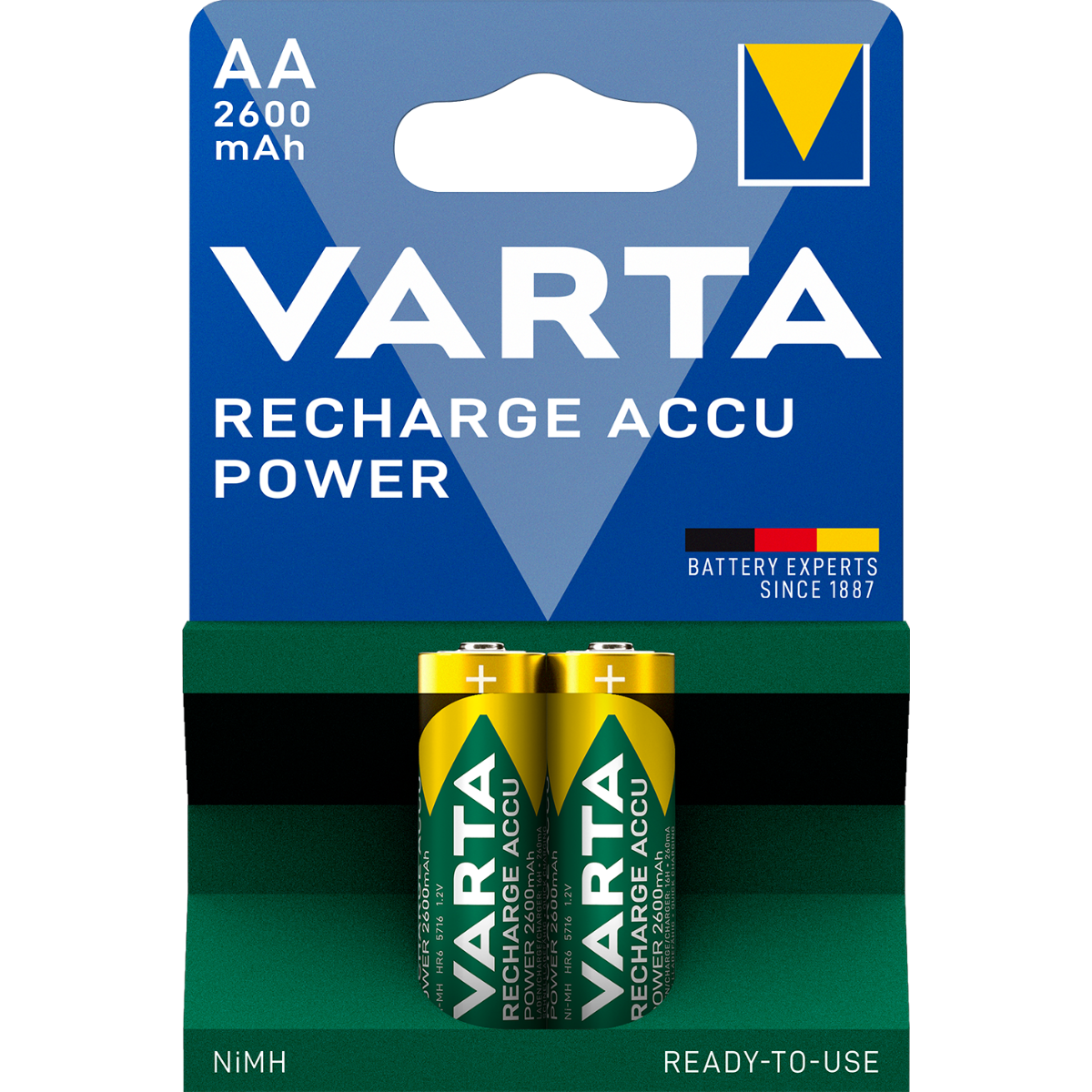 Акумулаторни батерии АА Varta Power AA - 2600 mAh - 1.2V