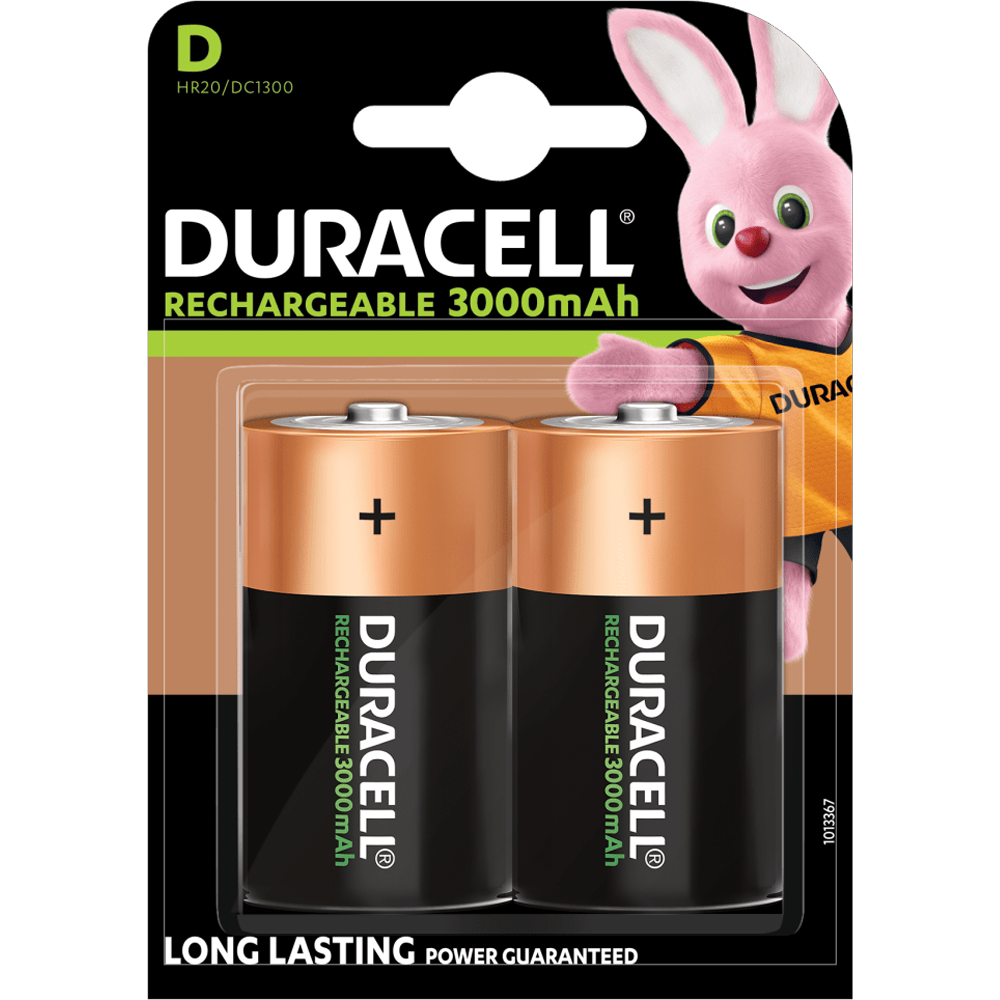 Rechargeable Batteries D Duracell D - 3000 mAh - 1.2V
