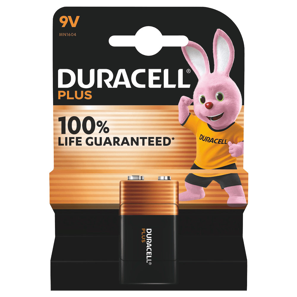 Алкална батерия 9V - Duracell Plus Power MN1604 9V