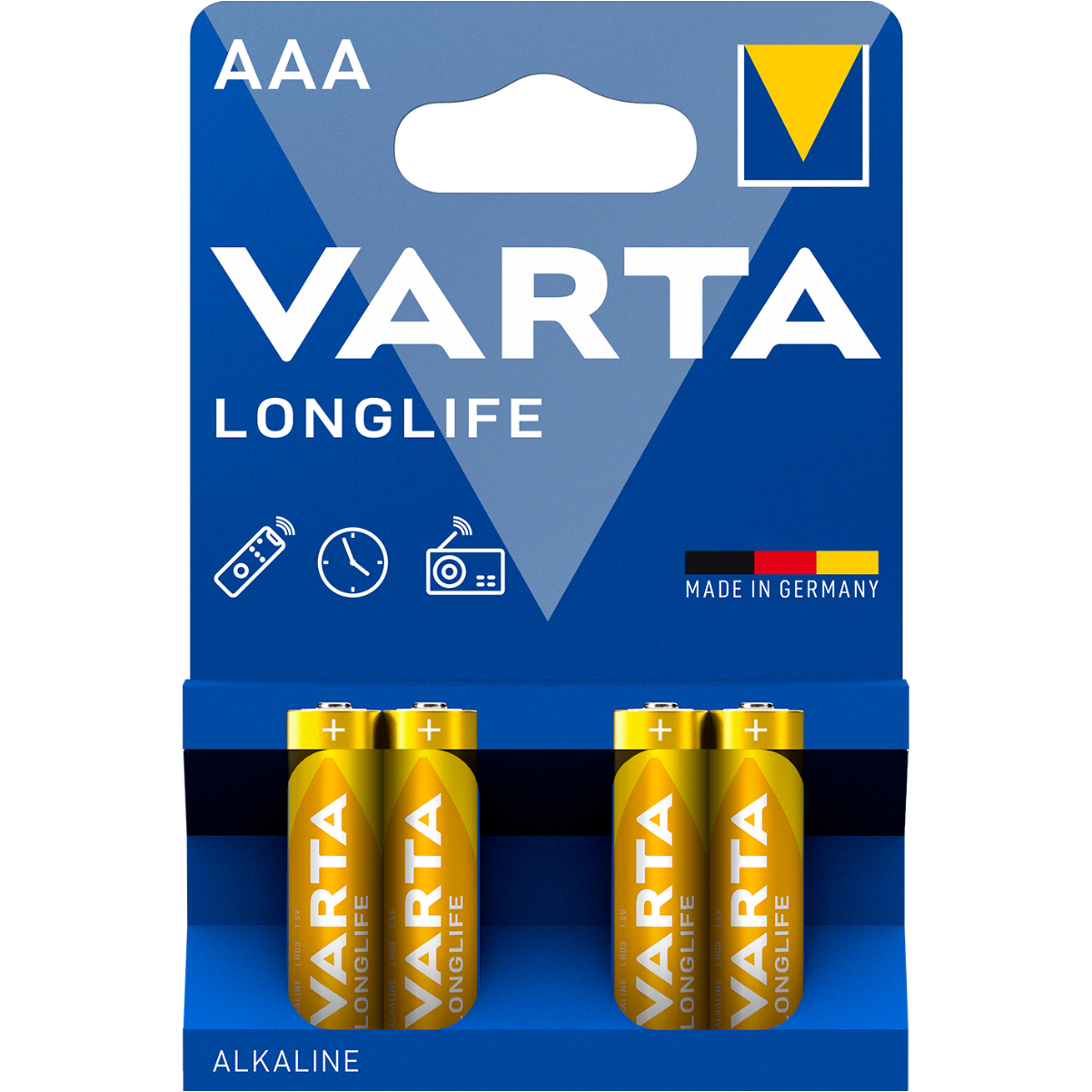 Алкални батерии ААА Varta Longlife AAA - 4 броя