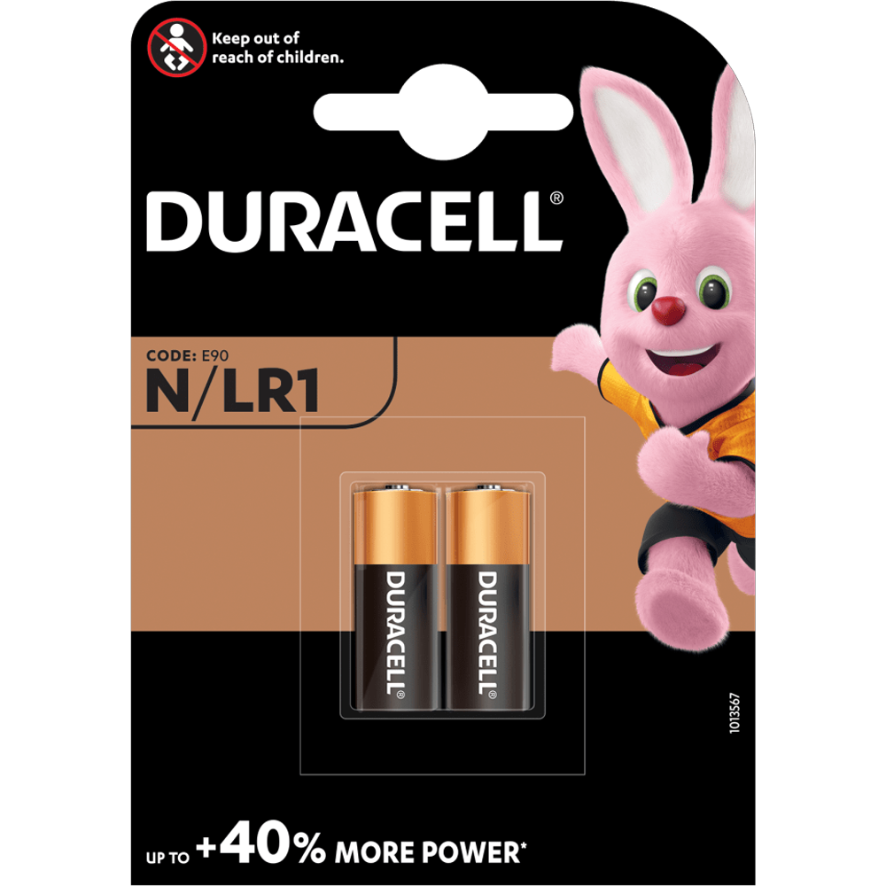 Алкални батерии LR1 Duracell MN9100 Lady N - 2 броя