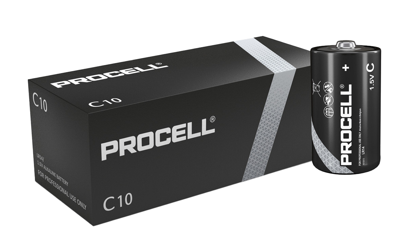 Алкални батерии LR14 C Duracell Procell Constant MN1400 10-Pack