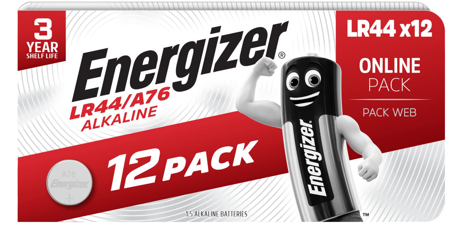 Алкални батерии LR44 Energizer - 12 pack