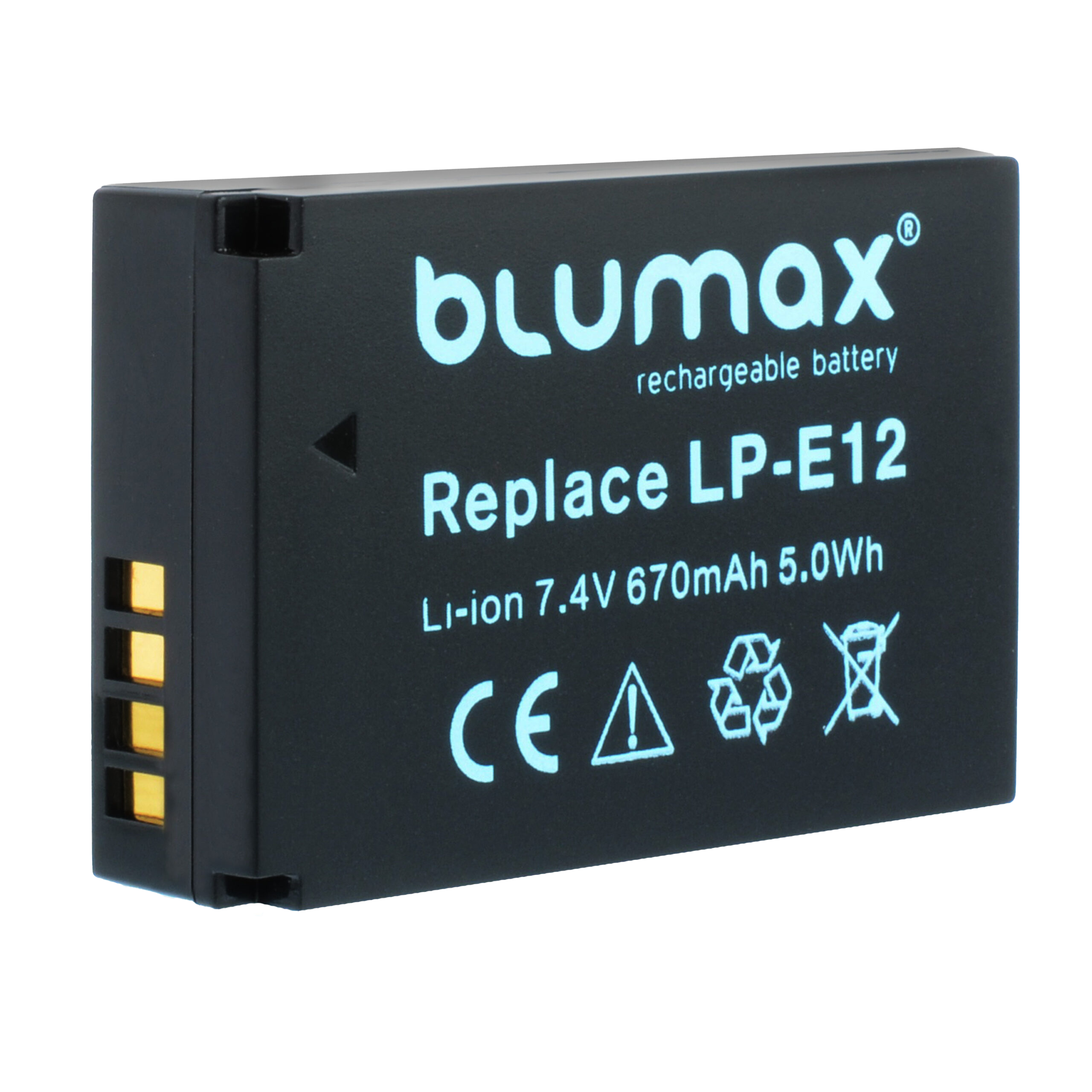 Battery for camera Canon LP-E12, 670mAh