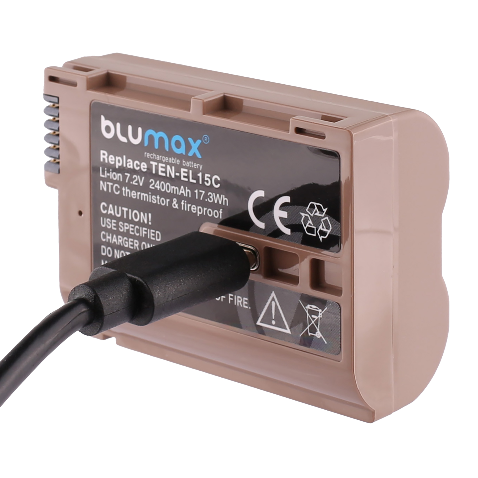 Батерия за фотоапарат Nikon EN-EL15C - 2400mAh + USB Type C