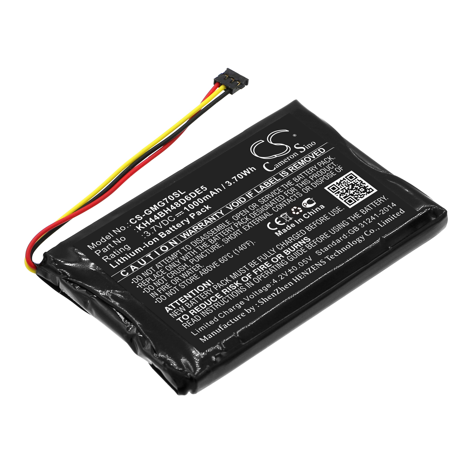Battery for Garmin Approach G7 Navigation