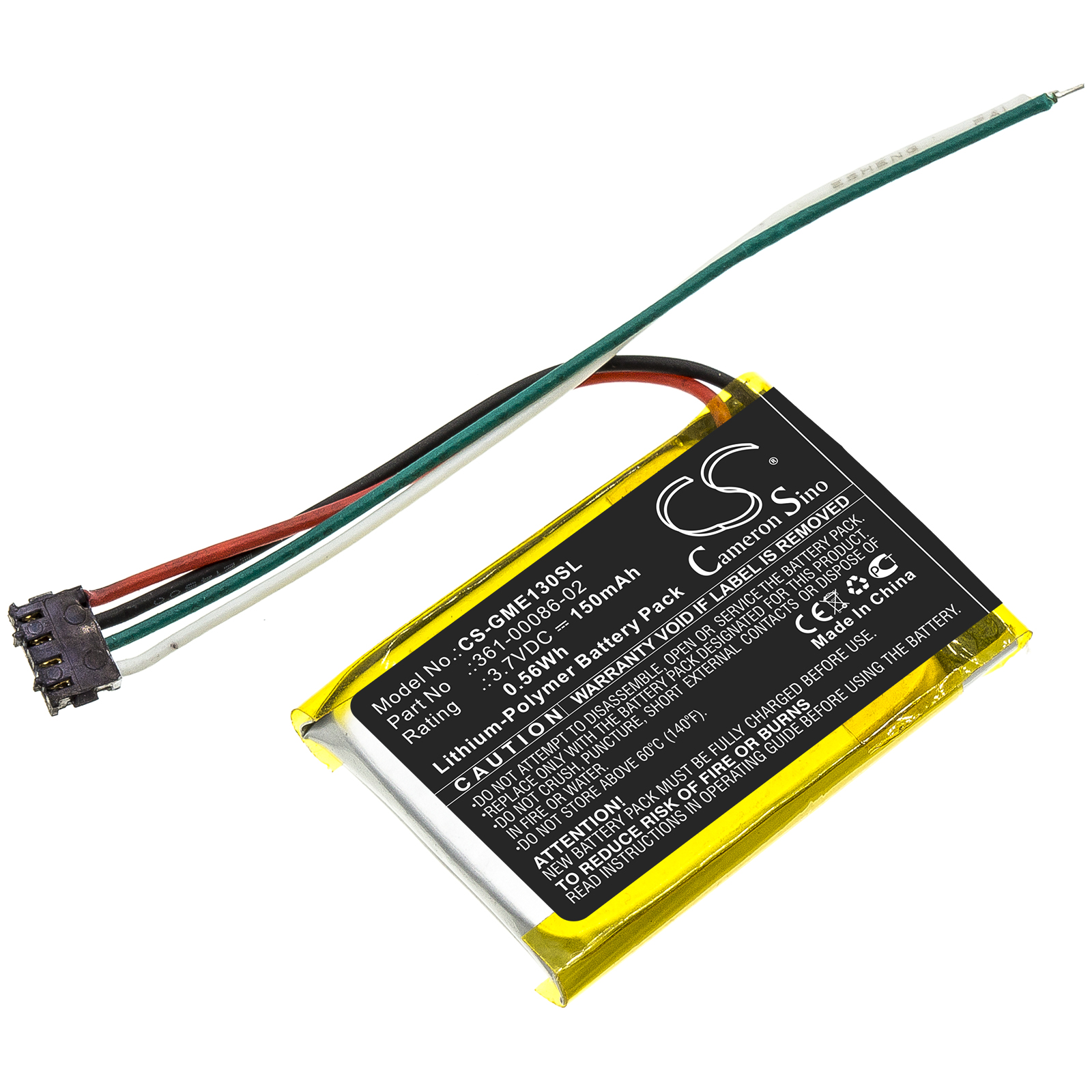 Battery for Garmin Edge 130 Plus navigation device
