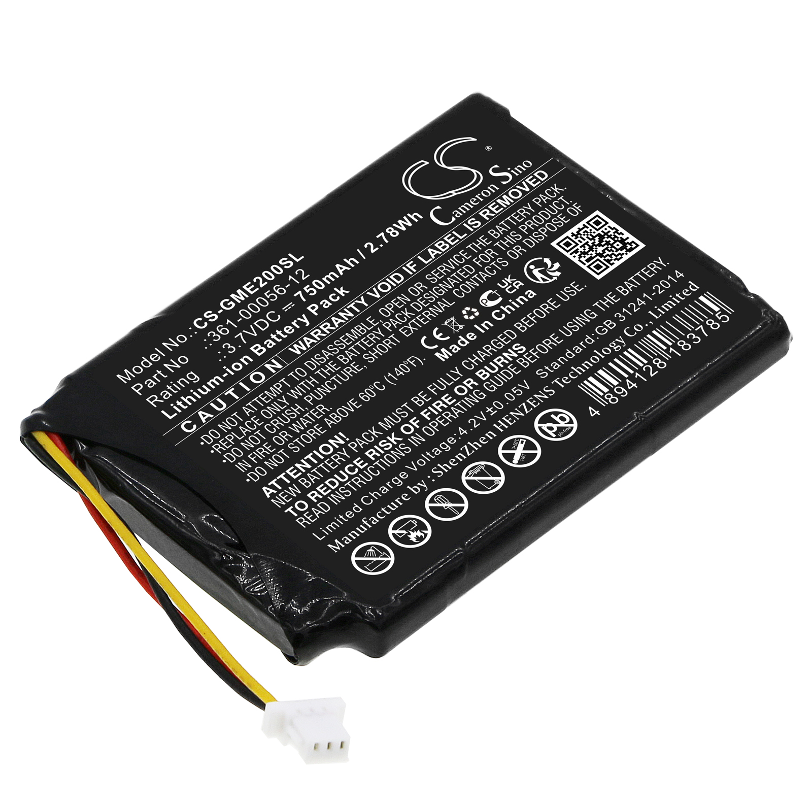 Battery for Garmin EDGE Explore 2 Dezl OTR700 navigation