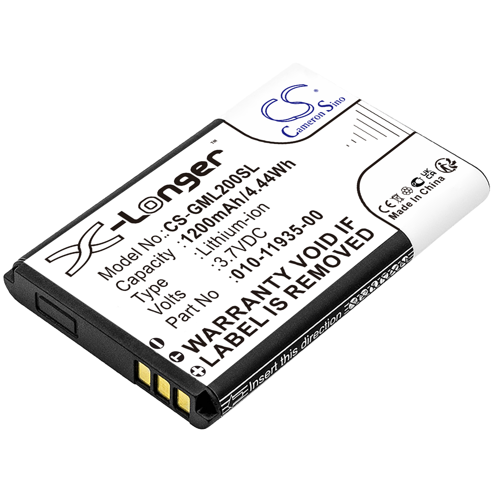 Battery for Garmin GLO GLO2 navigation