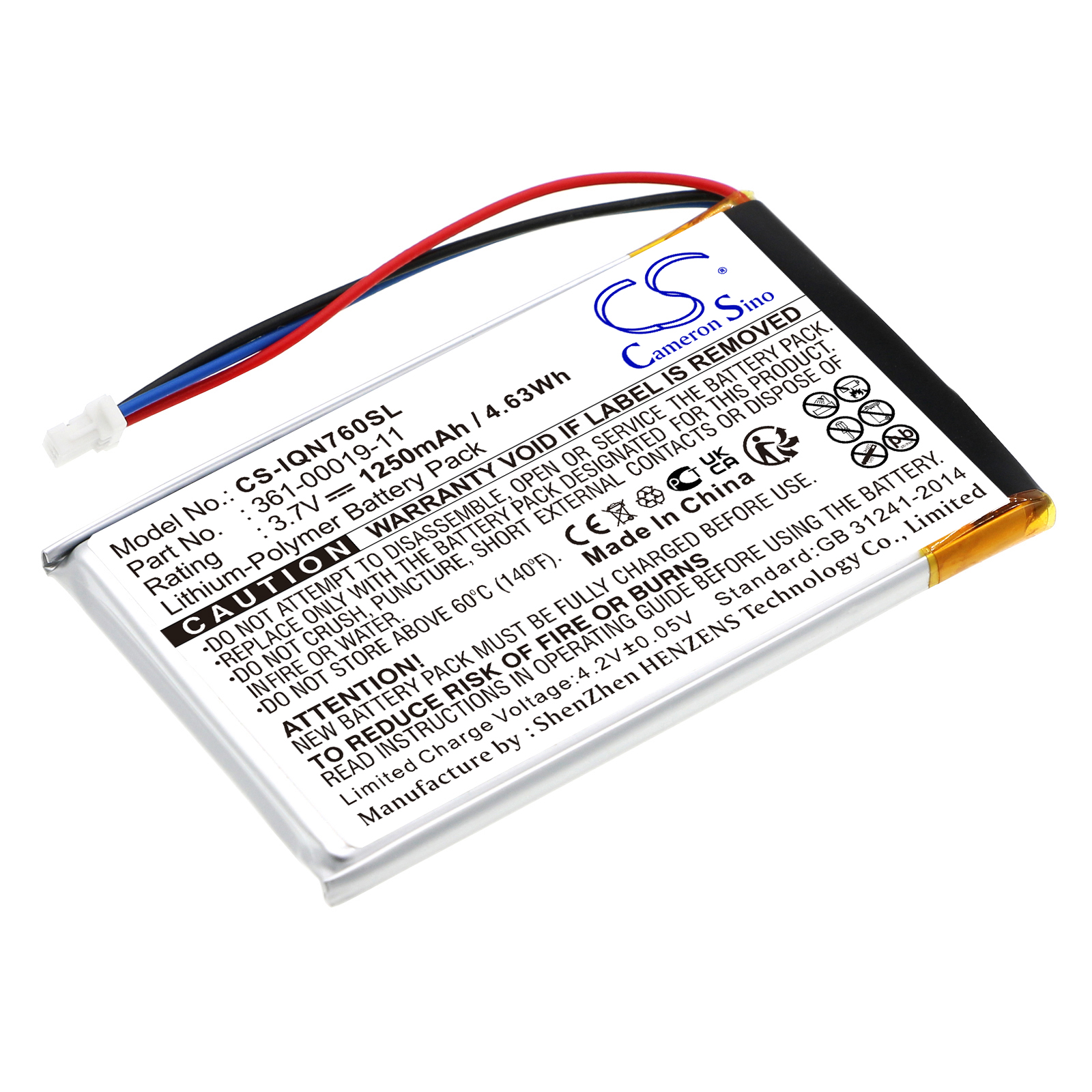 Battery for navigation Garmin Nuvi 760 Nuvi 3590 LM