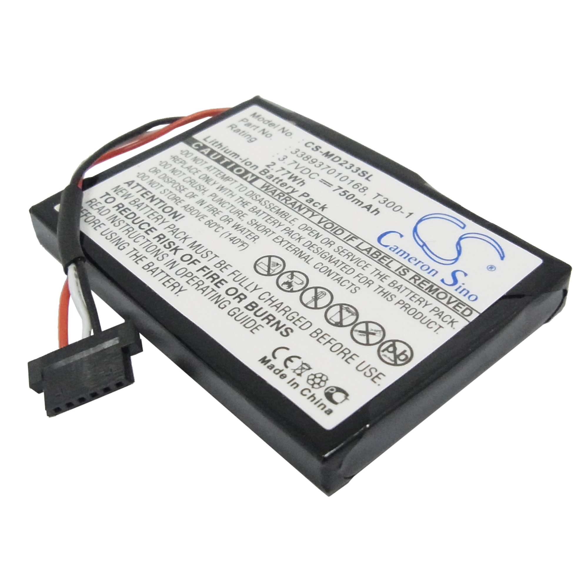 Battery for navigation Medion GoPal E4435 MD98860