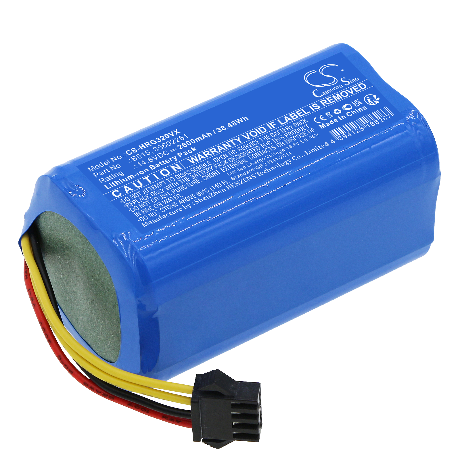 Battery for Hoover HGO31 HGO32 HGO33 vacuum cleaner - 14.8V