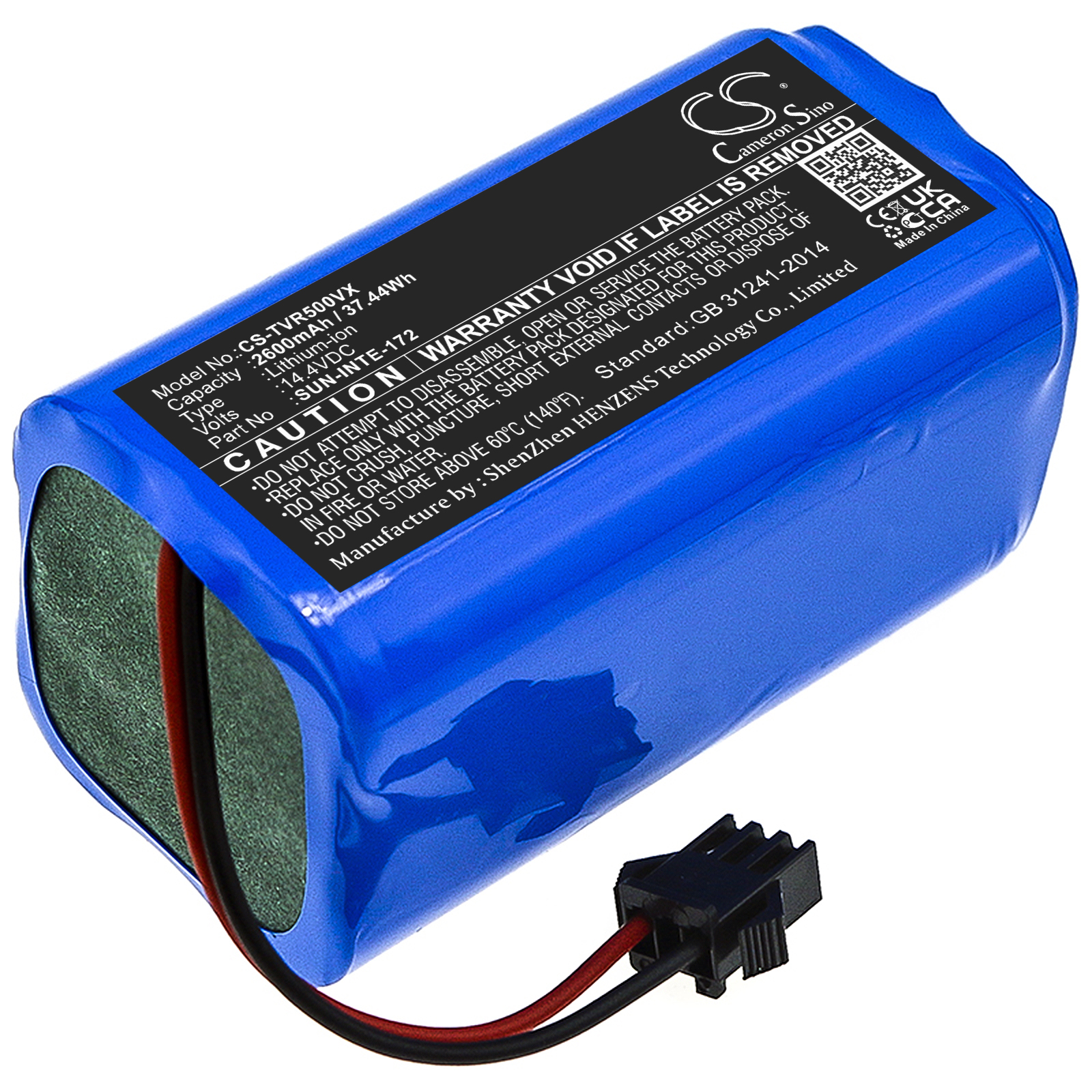 Battery for vacuum cleaner Pure Clean PUCRC850 - 2600 mAh