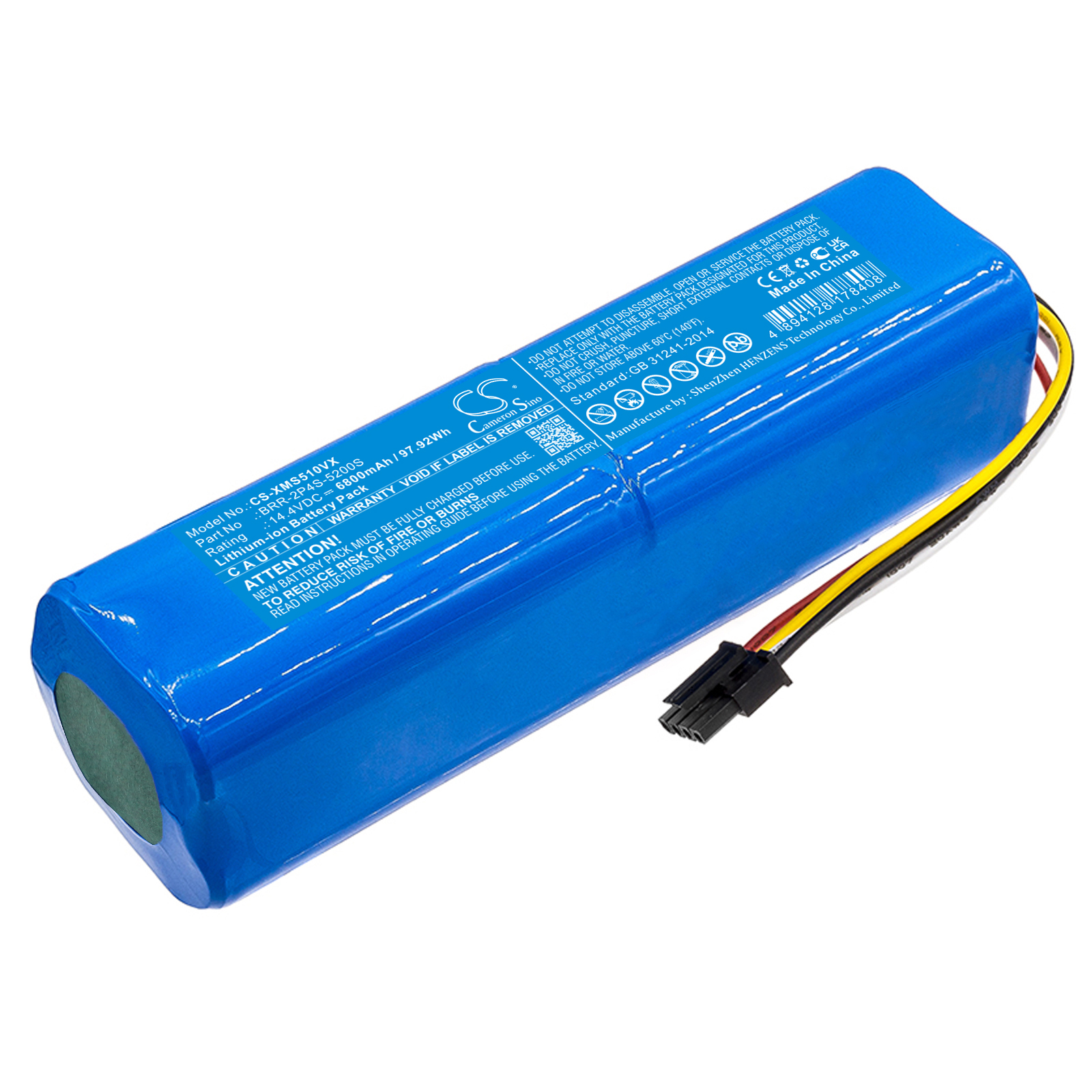 Battery for vacuum cleaner Xiaomi STYTJ01ZHM - 14.4V 6800 mAh