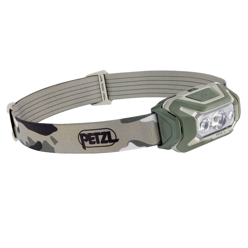 Фенер за глава Petzl ARIA 2 RGB 450 lm - камуфлаж