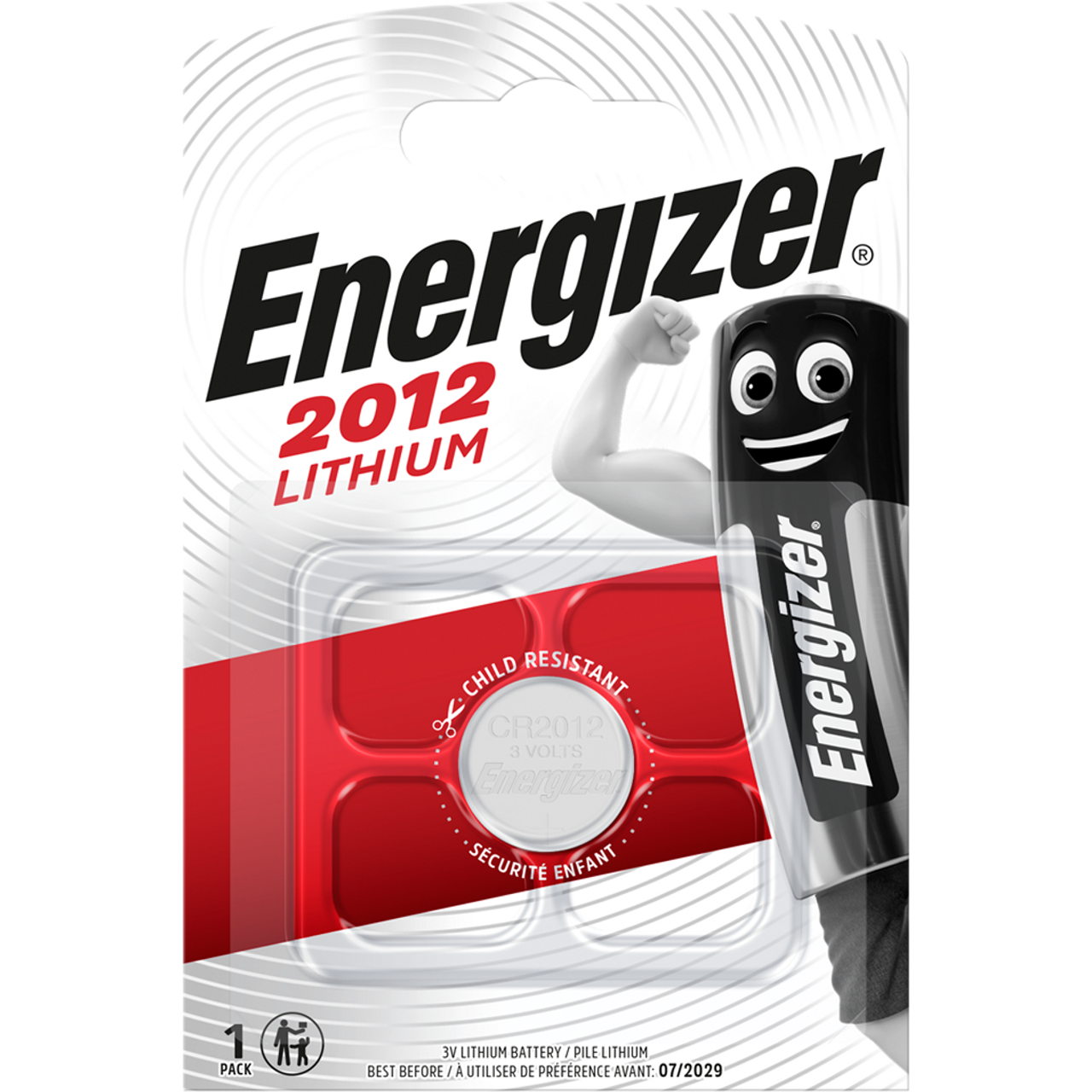 Lithium Battery CR2012 Energizer ECR2012 - 3V