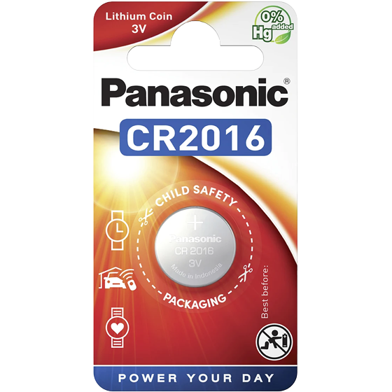 Lithium Battery CR2016 Panasonic CR2016 - 3V