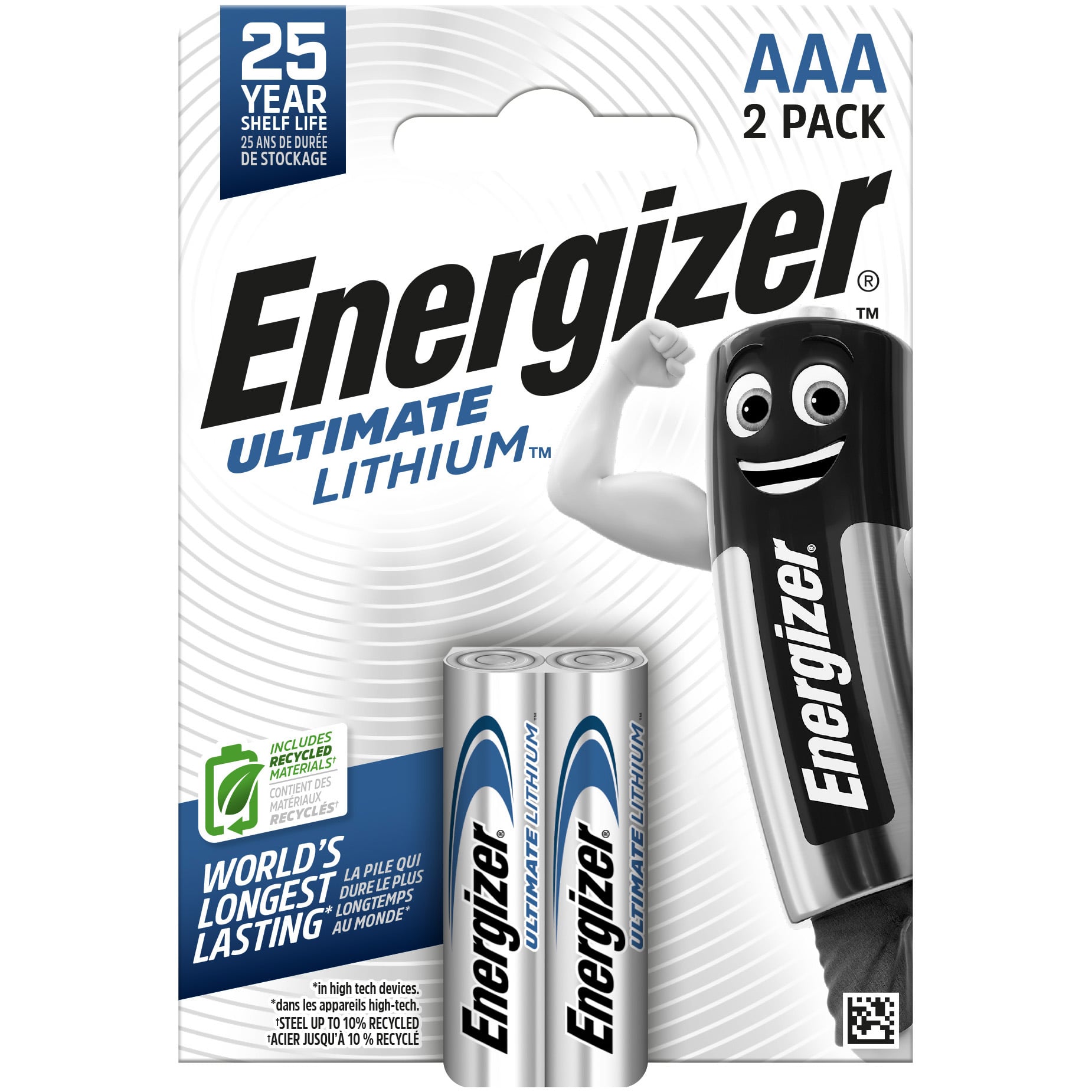 Литиеви батерии AAA Energizer Ultimate Lithium 1.5V - 2 броя