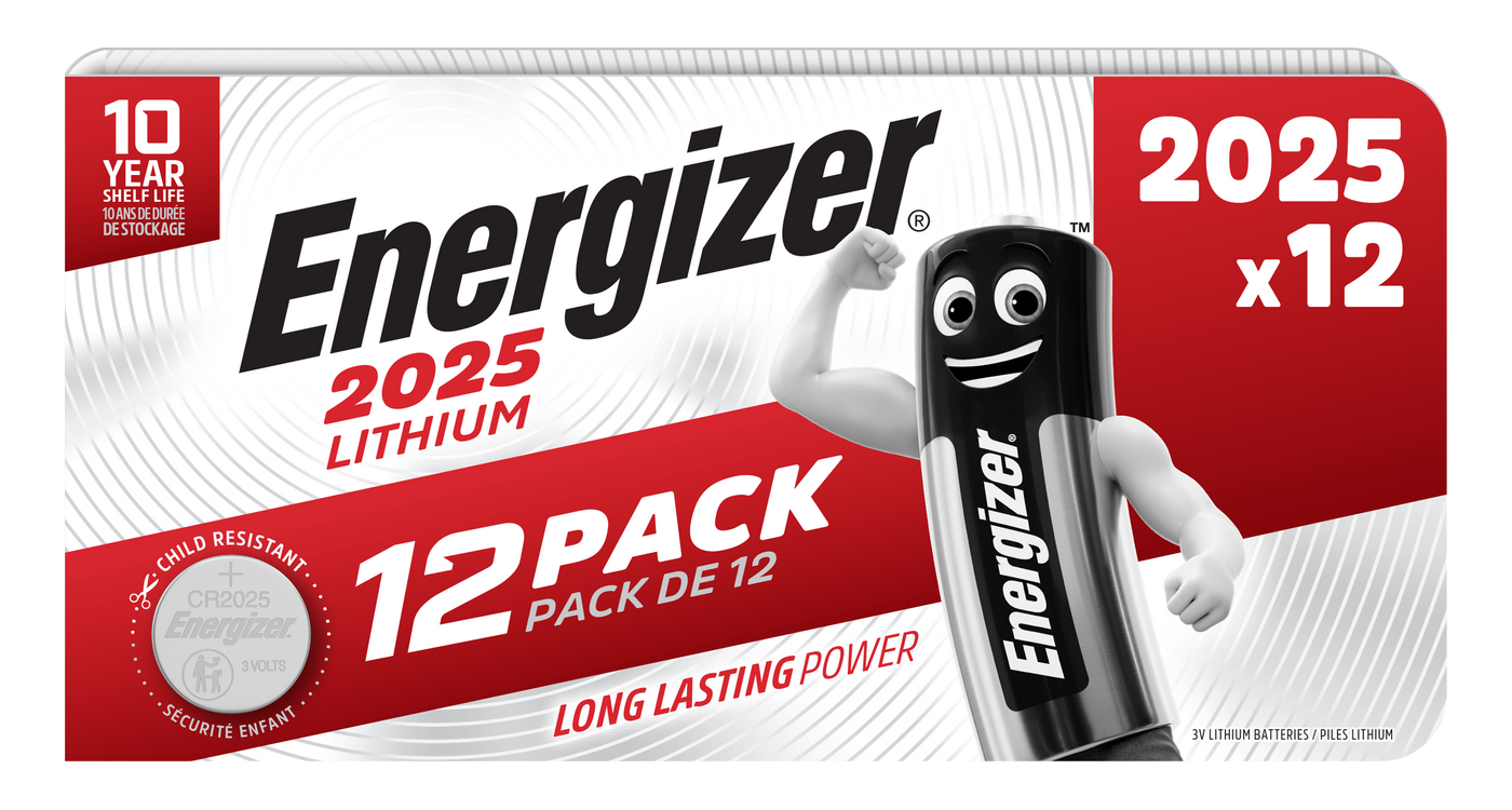 Lithium Batteries CR2025 Energizer ECR2025 - 3V - 12 pcs