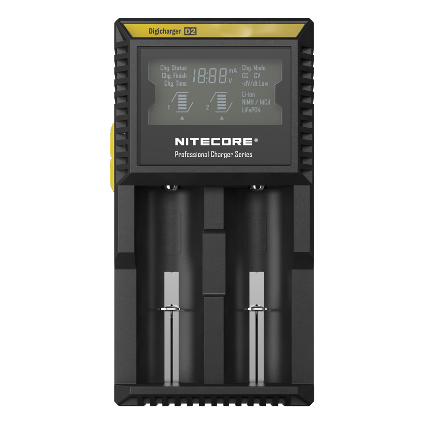 Универсално зарядно за 2 акумулаторни батерии - IMR - Li-Ion - Ni-Cd - Ni-Mh - NITECORE