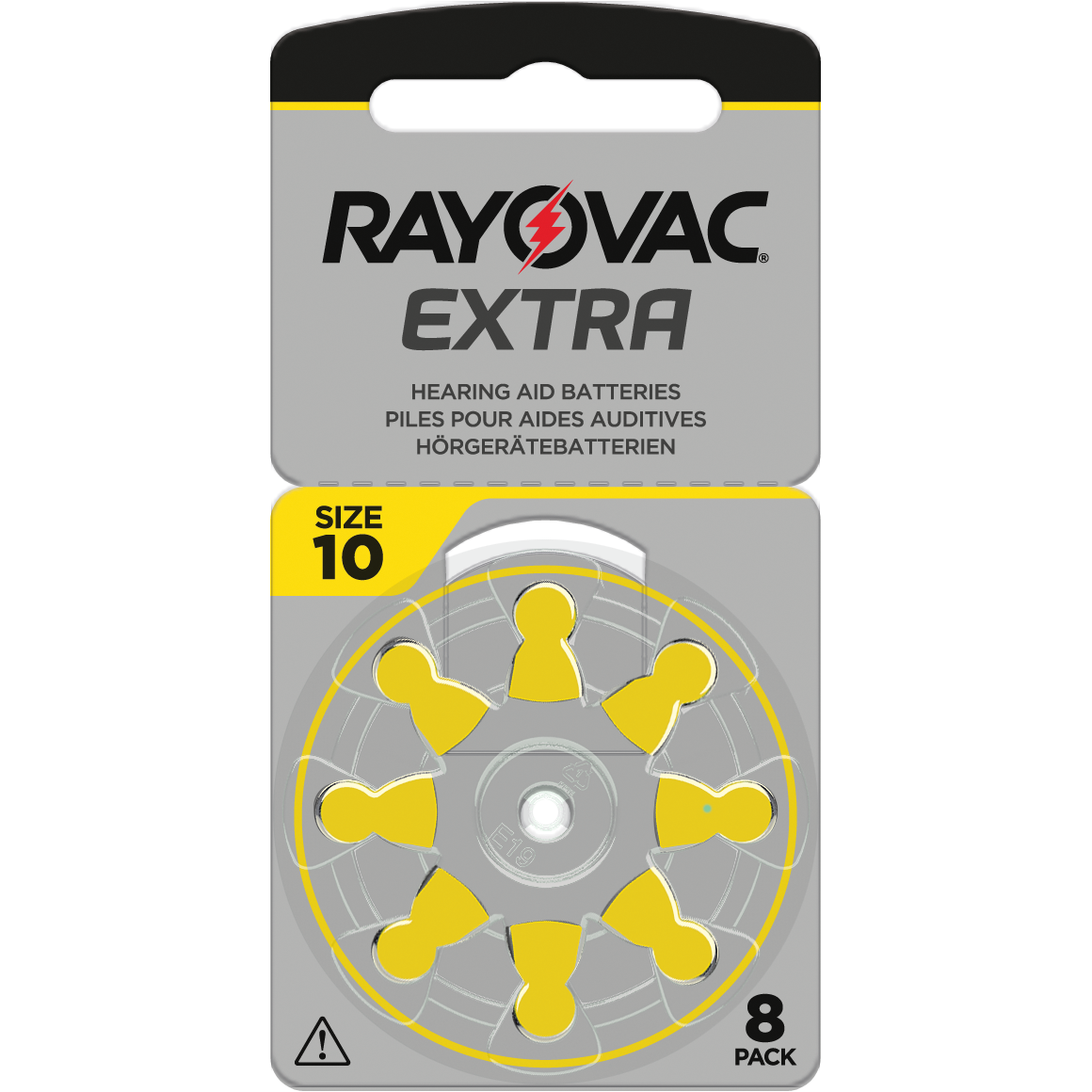 8 Hearing Aid Batteries 10 Extra Advance Rayovac