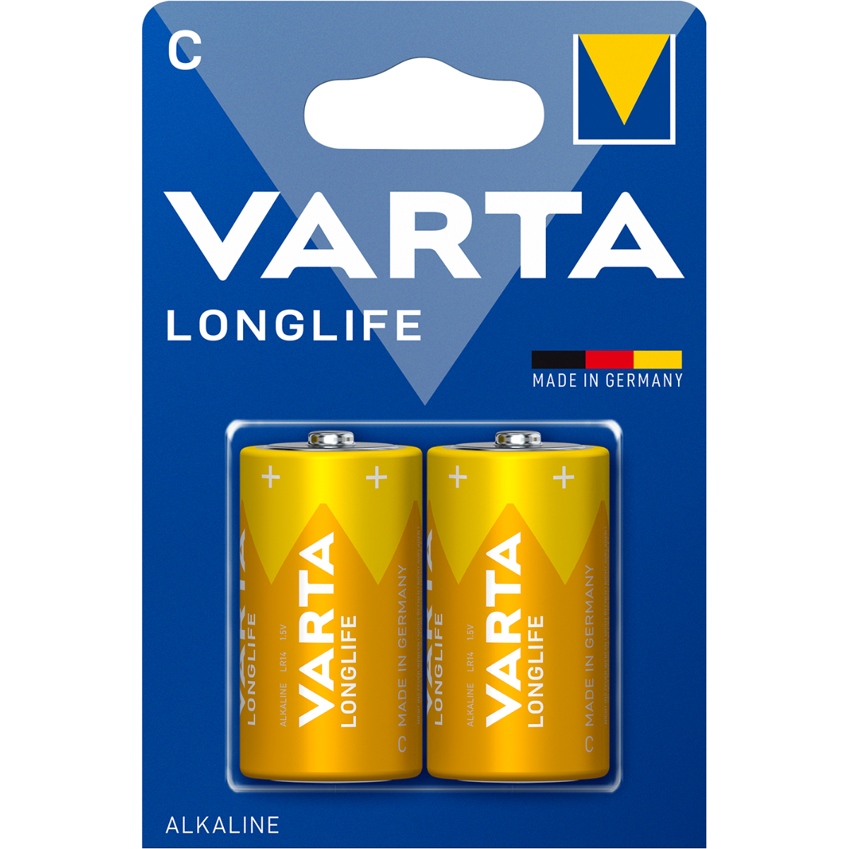Алкални батерии C LR14 Varta Longlife 1.5V