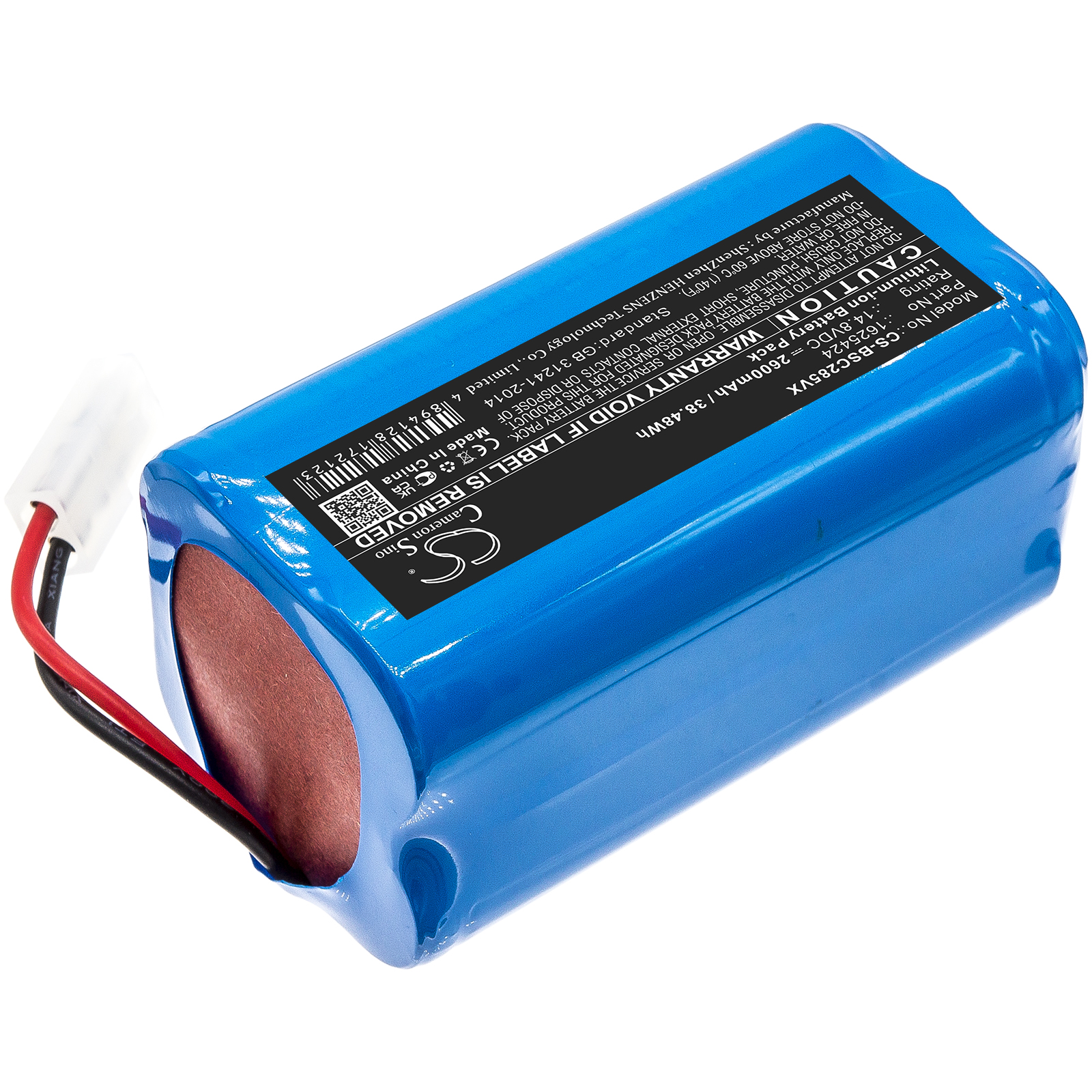 Bissell 1625424 14.8V 2600 mAh vacuum cleaner battery replacement