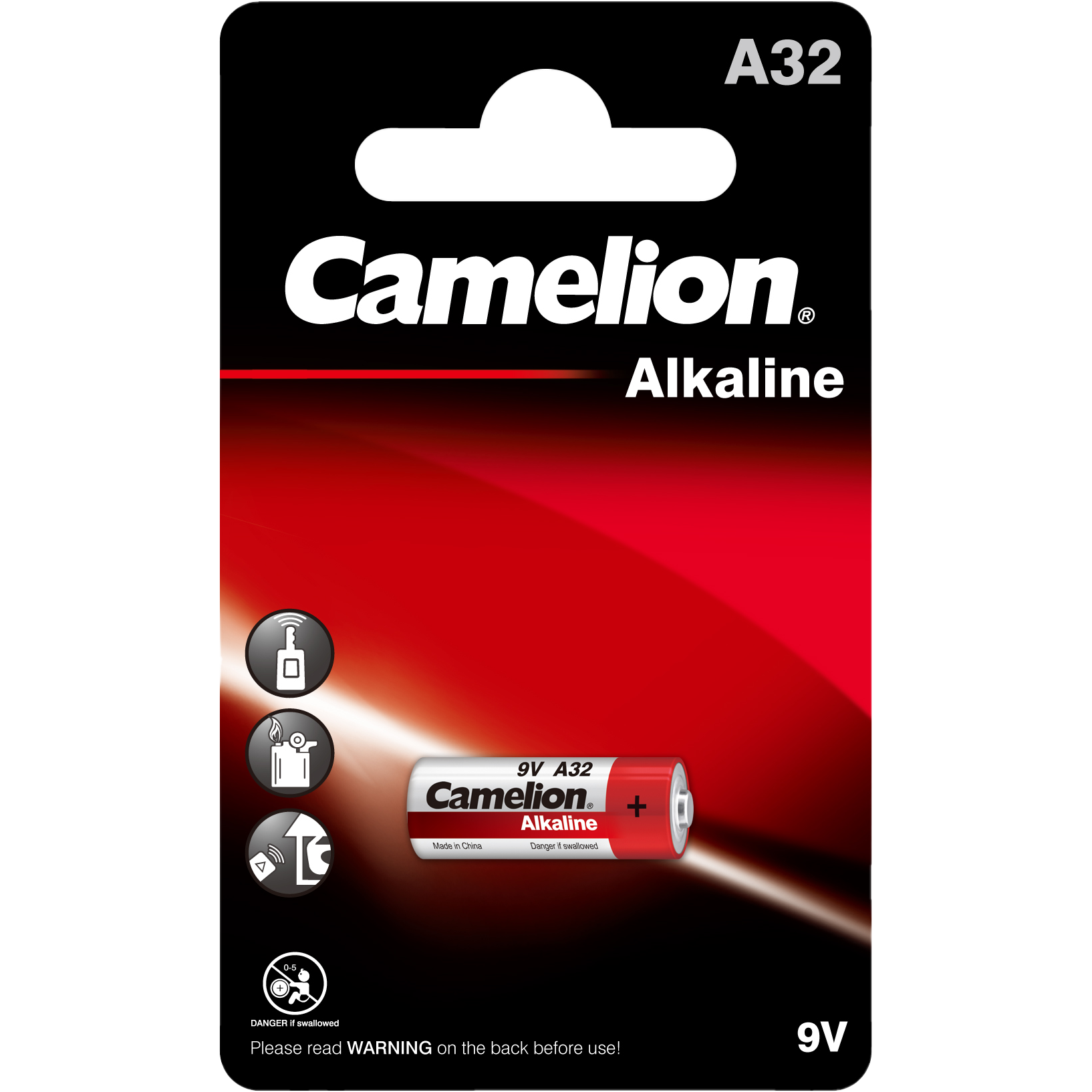 Alkaline Battery A32 Camelion LR32A - 9V