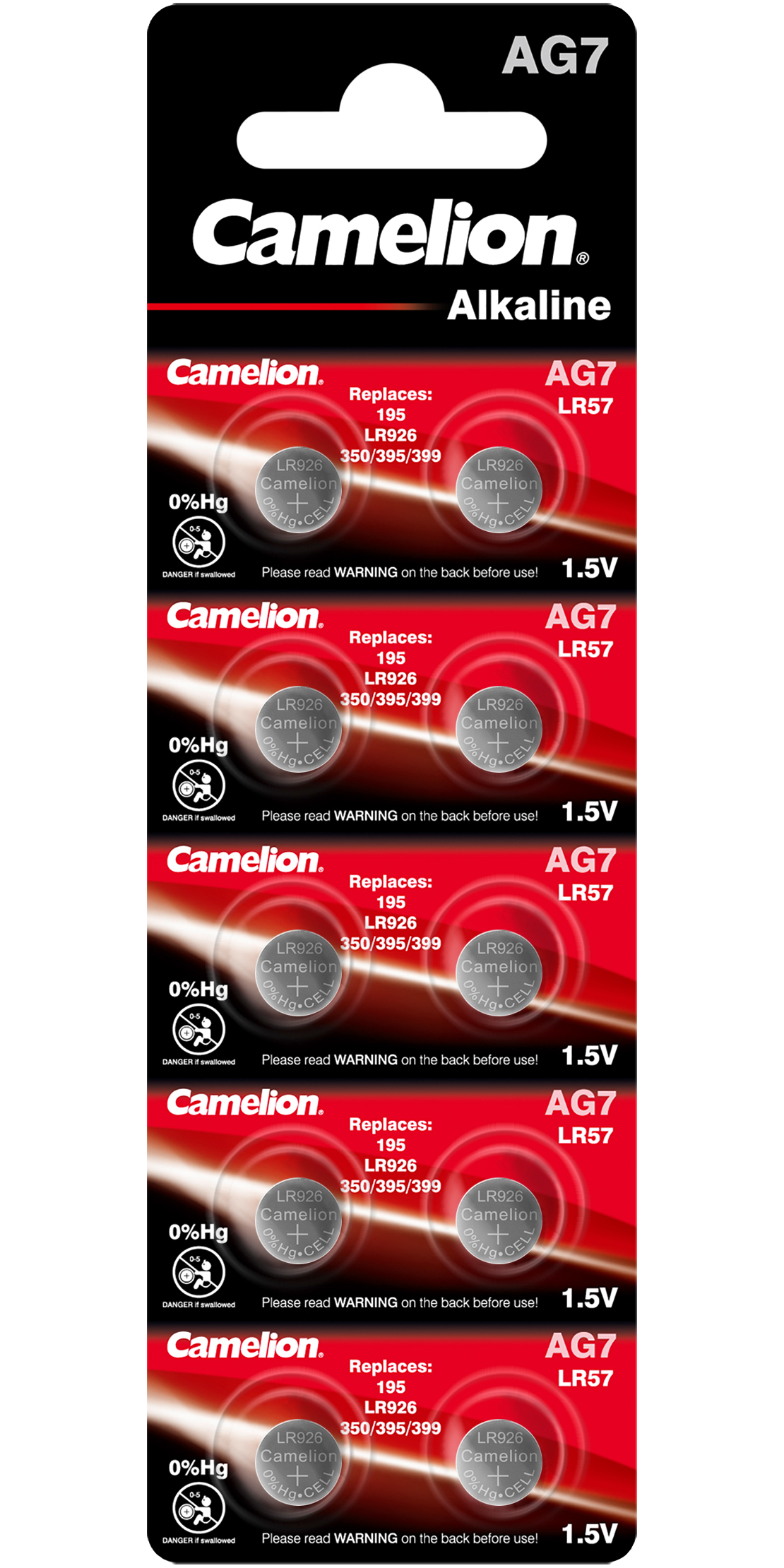 Alkaline Batteries AG7 Camelion LR926 395 195
