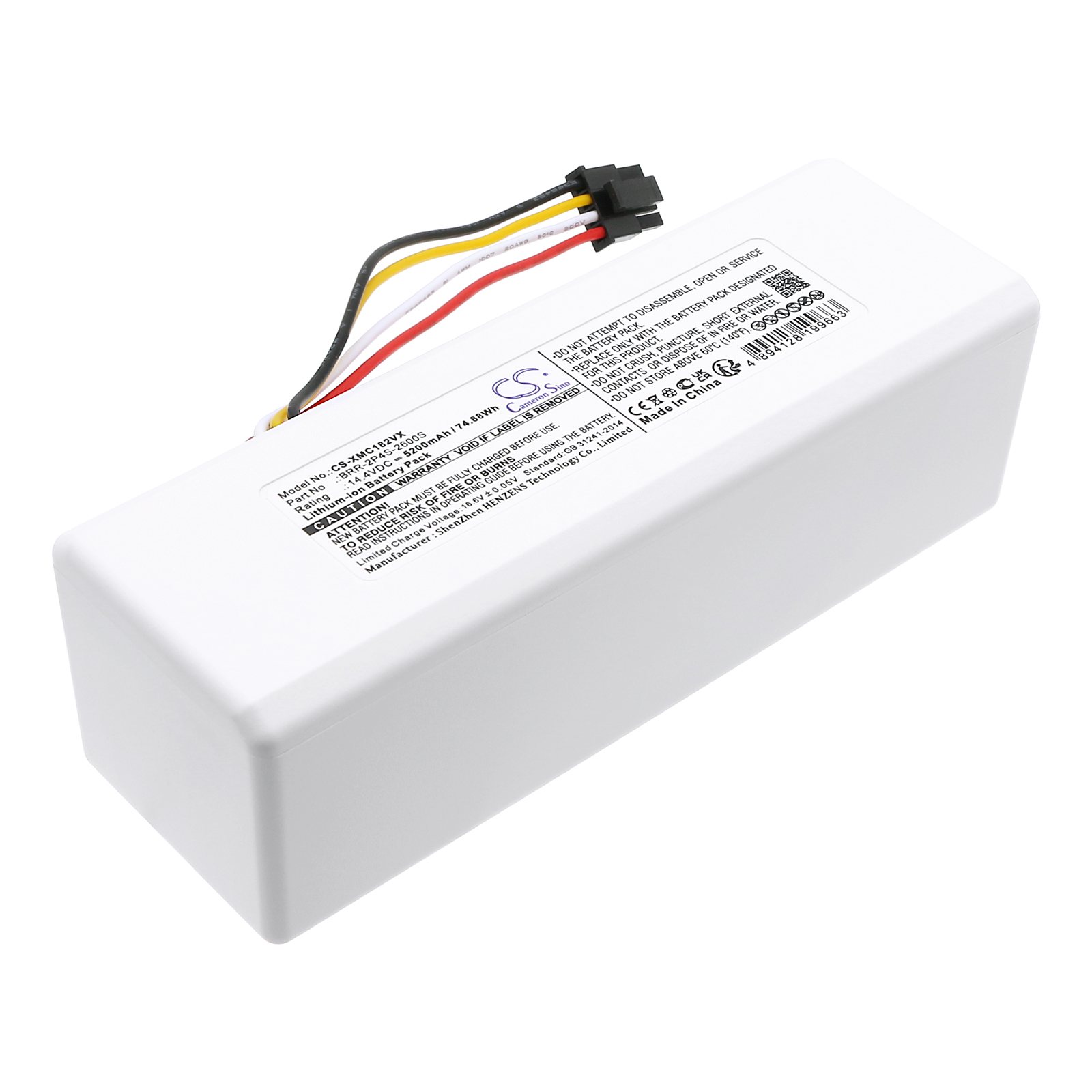 Battery for vacuum cleaner Roborock P1904-4S1P-MM - 14.4V 5200 mAh