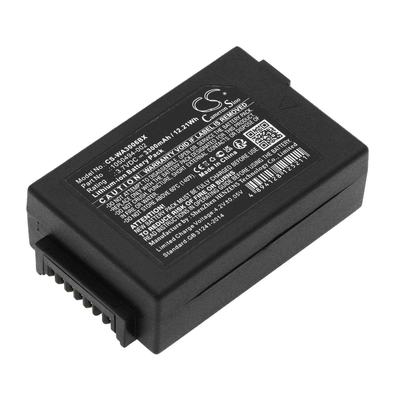 Battery for barcode scanner PSION 1050494, WA3020 - 3.7V 3300 mAh
