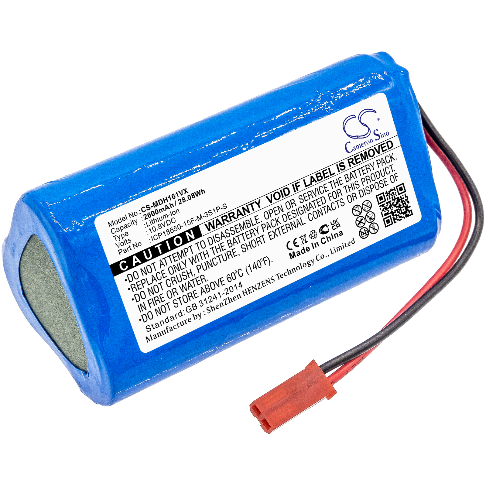 Battery for vacuum cleaner Homenice M8 R8 U1 - 10.8V 2600 mAh
