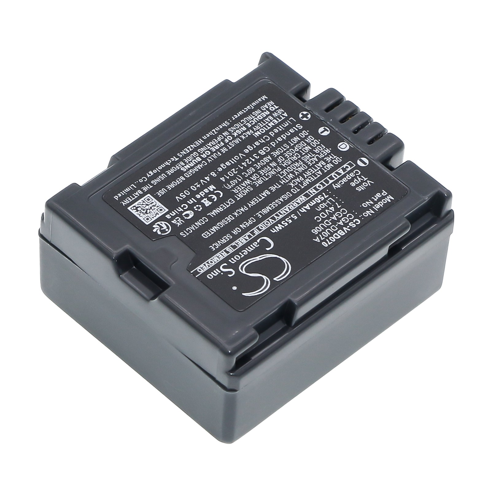 Battery for camcorder HITACHI DZ-BP7S DZ-BP07P - 7.4V 750 mAh