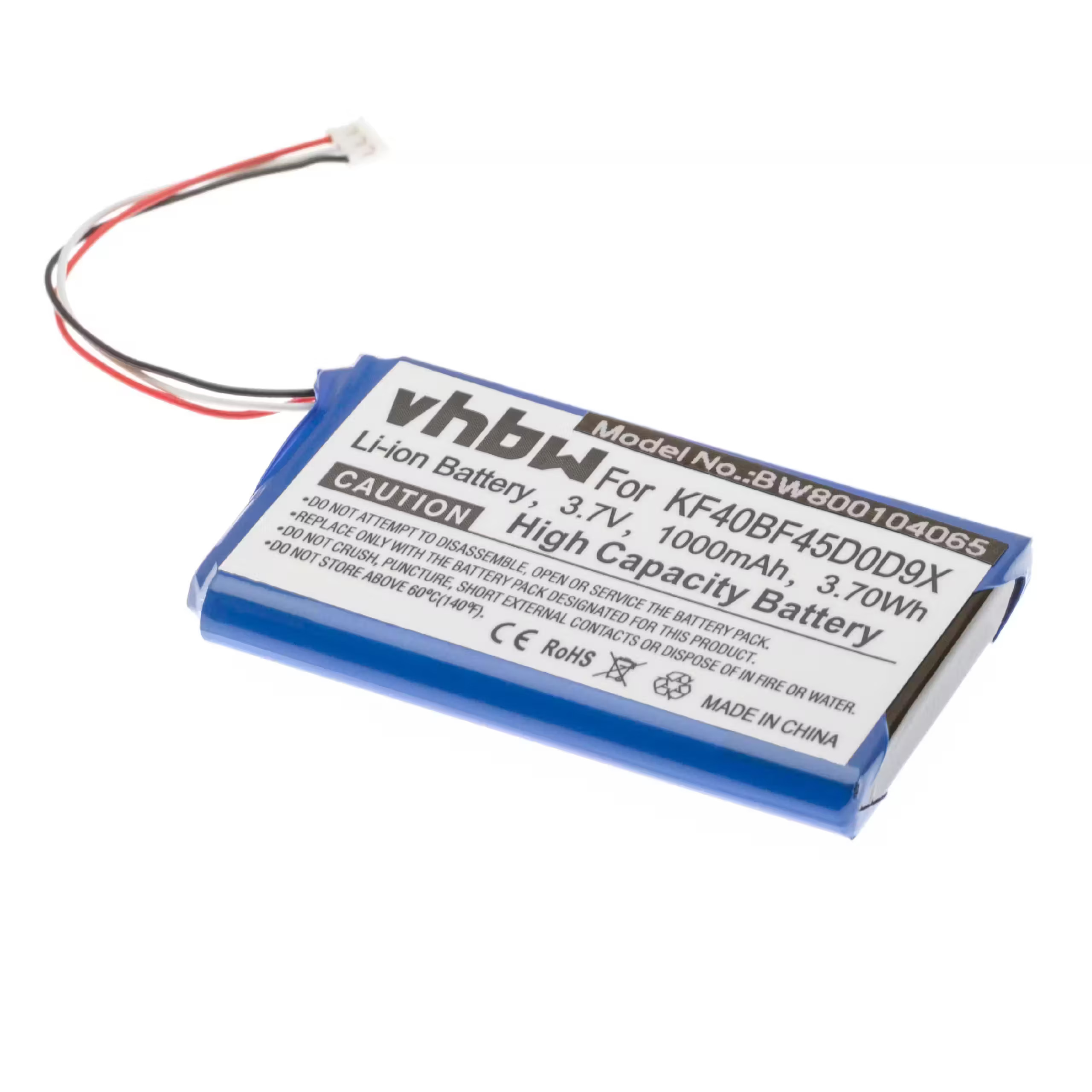 Battery for Garmin Approach G6 Navigation 1000 mAh