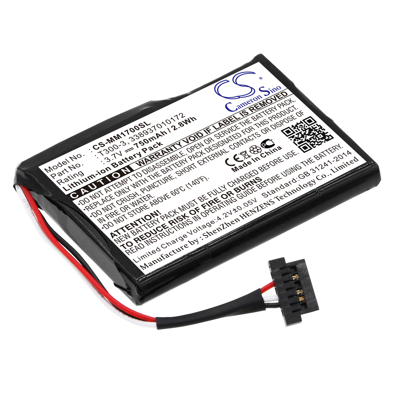 Battery for navigation Magellan Maestro 1700
