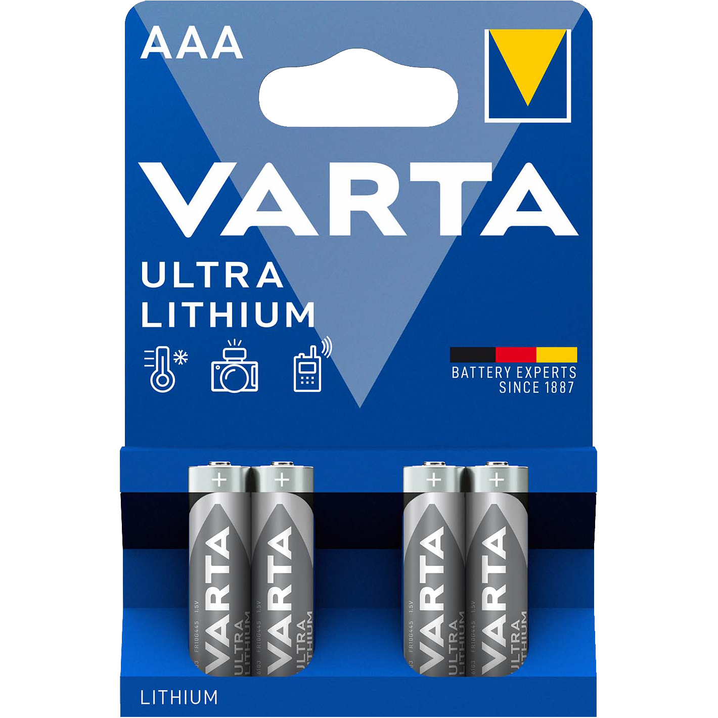 Lithium Batteries AAA - Varta Lithium AAA - 4 pcs