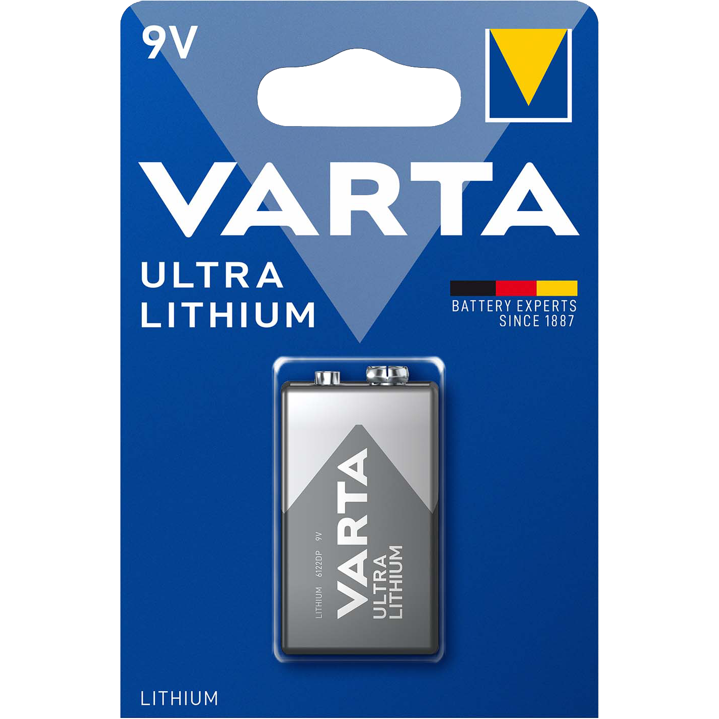 Varta Lithium 9V 1200 mAh Battery