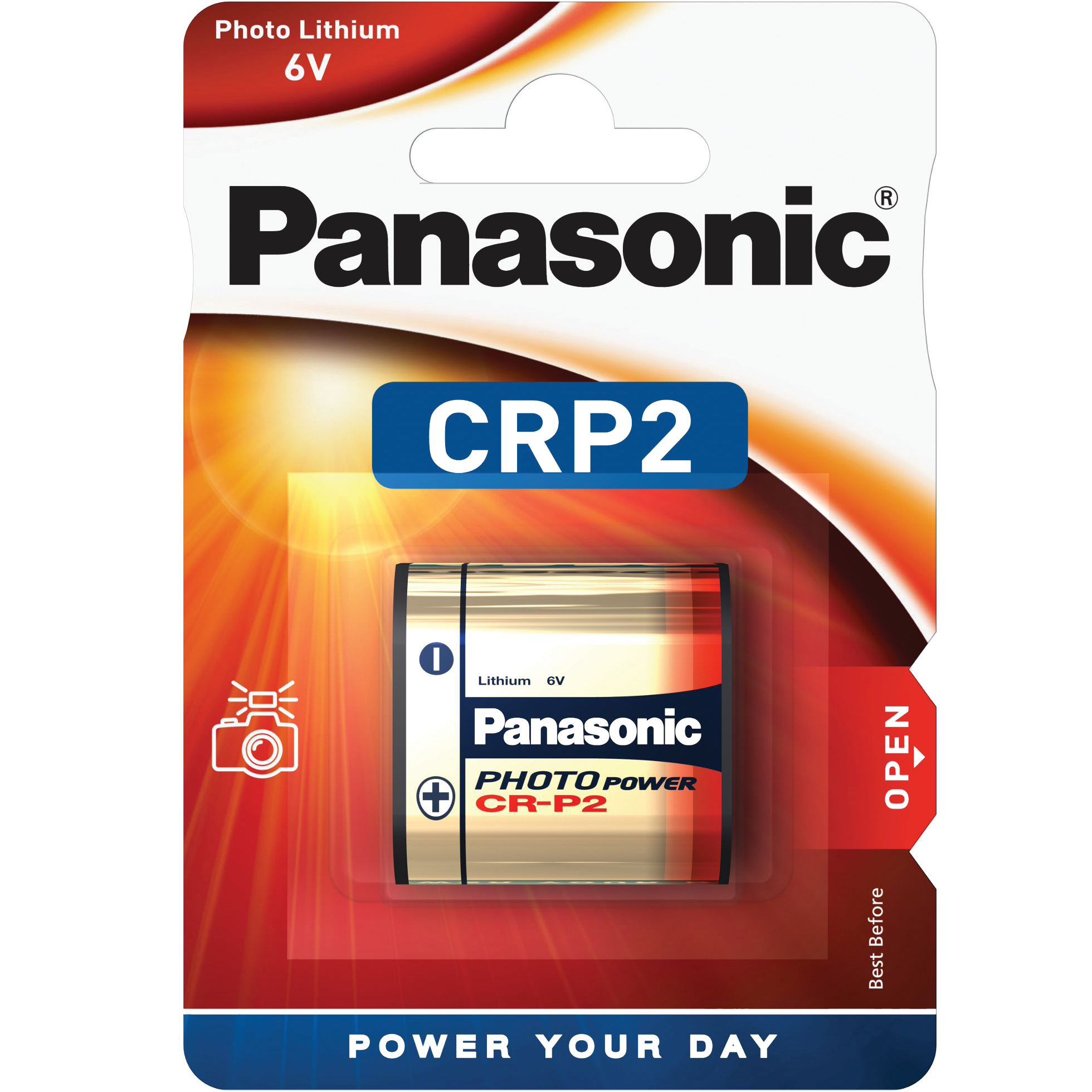 Panasonic CR-P2 DL223A 6V lithium battery